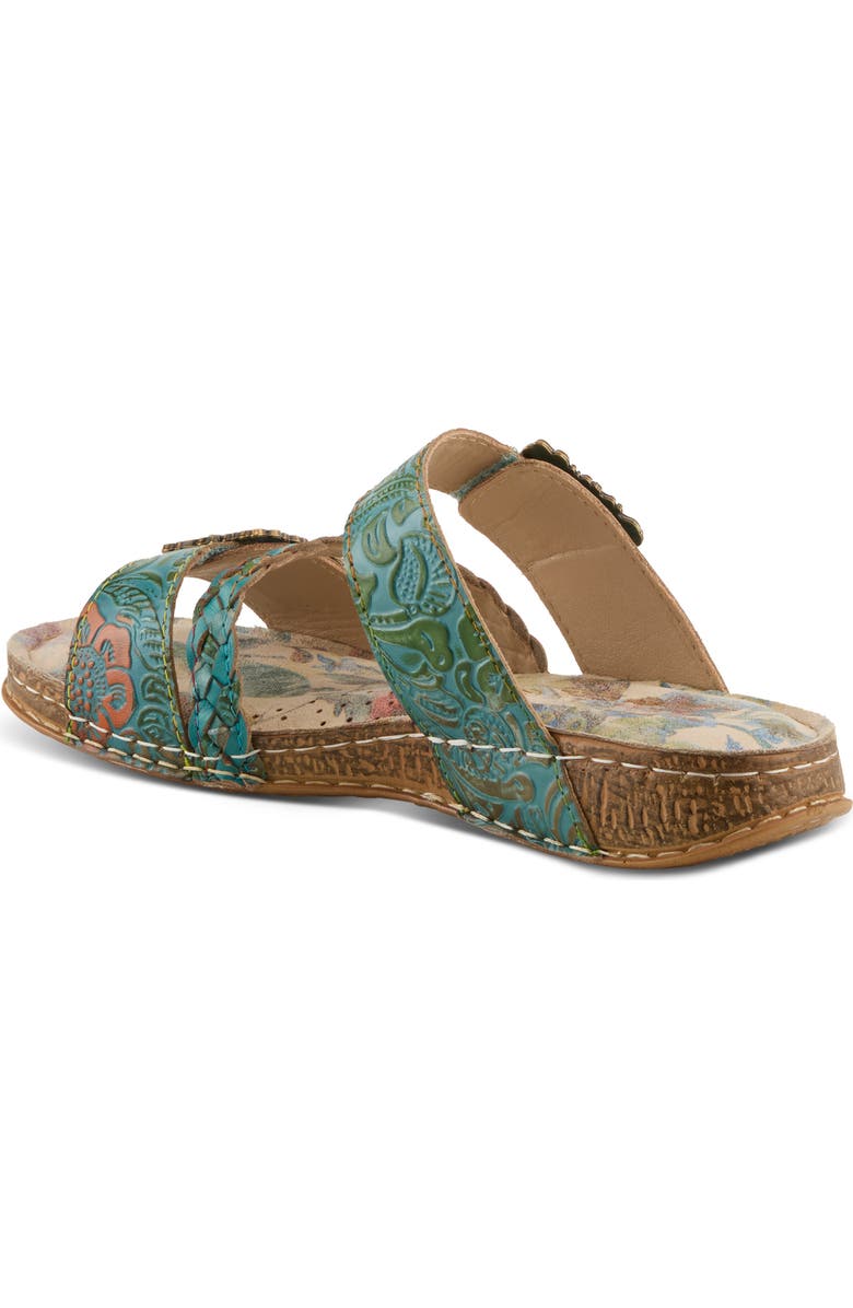 L'Artiste by Spring Step Astra Slide Sandal, Alternate, color, Sky Blue Multi
