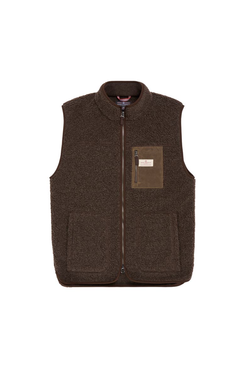Heroes Wool Fleece Vest Mens, Main, color, Cowboy