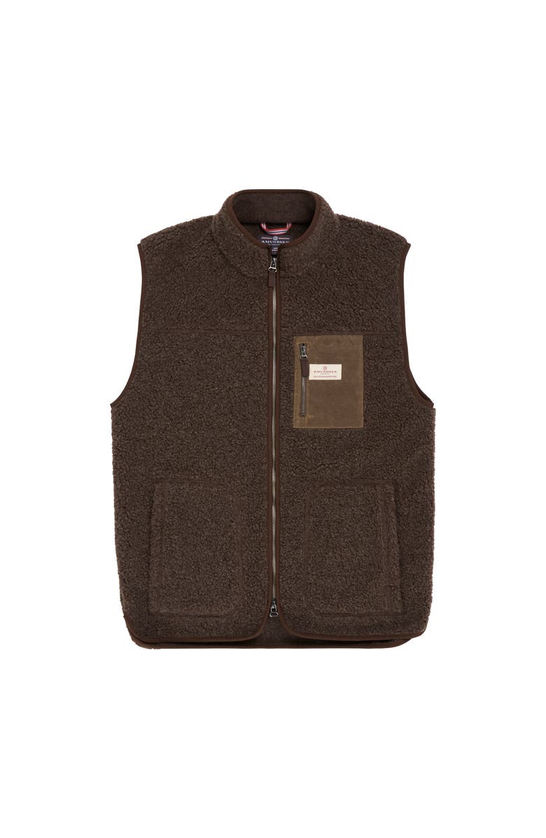 Amundsen Heroes Wool Fleece Vest Mens, Main, color, Cowboy