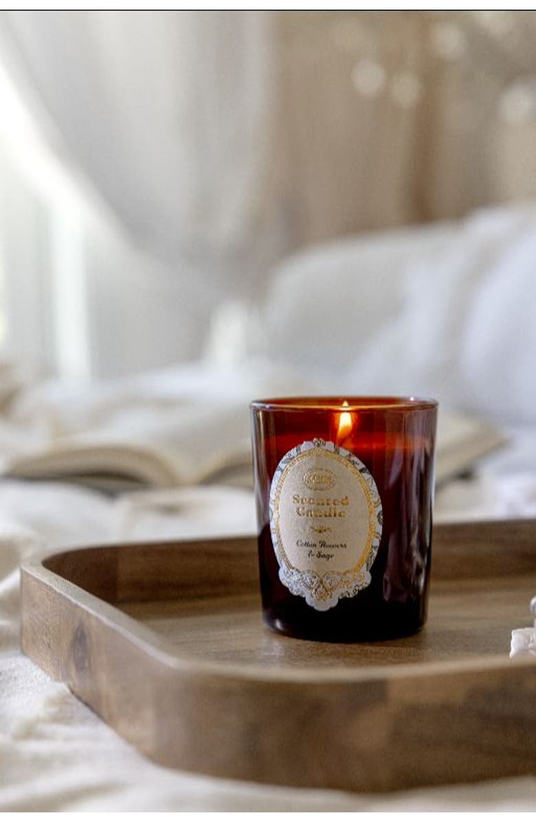 SABON Candle Glass Cotton Flowers & Sage, Alternate, color, Cotton Flowers & Sage