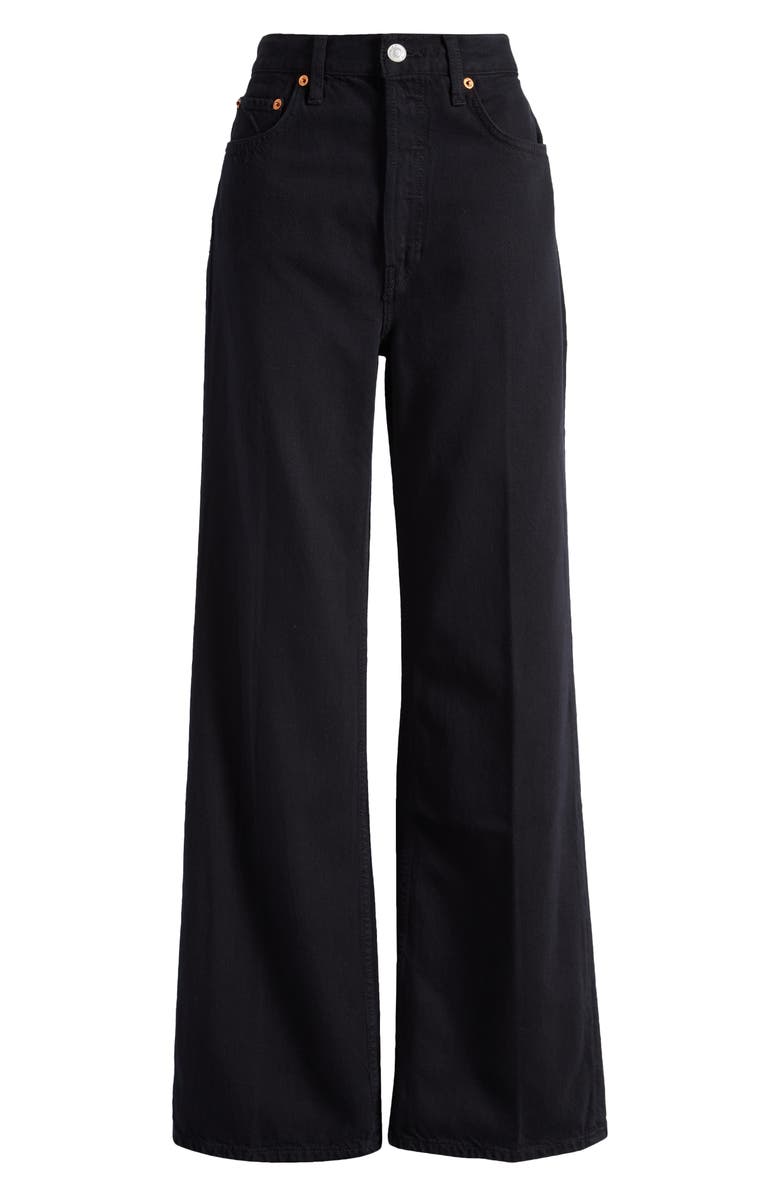 Re/Done '70s Ultra High Waist Wide Leg Jeans, Alternate, color,