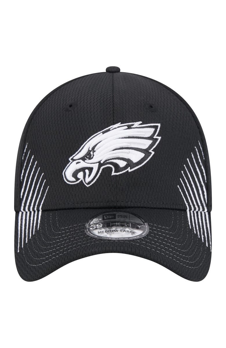 New Era Men's New Era Black Philadelphia Eagles Active 39THIRTY Flex Hat, Alternate, color, 