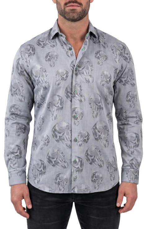 Fibonacci Contemporary Fit Button-Up Shirt