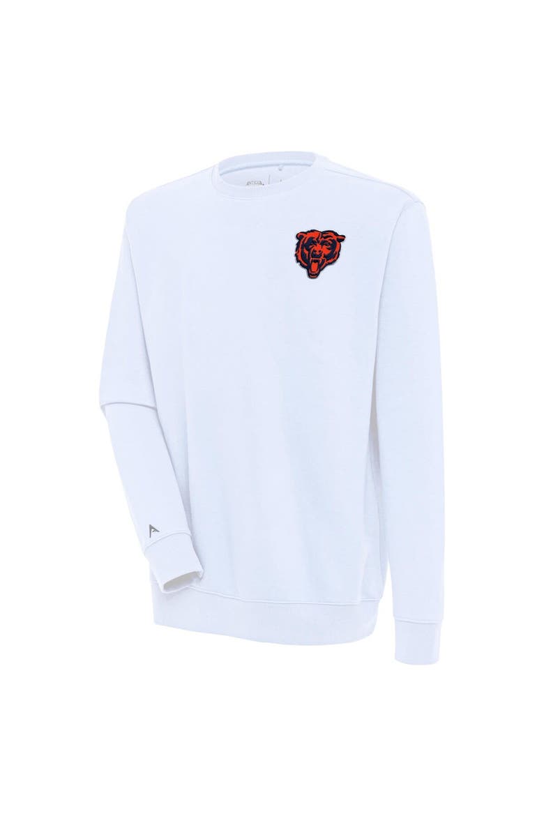 Men's Antigua  White Chicago Bears Victory Pullover Sweatshirt, Main, color, White