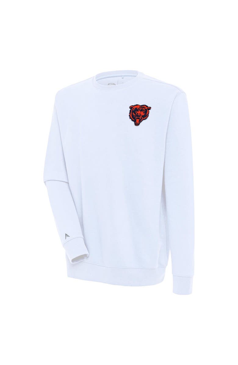 ANTIGUA Men's Antigua  White Chicago Bears Victory Pullover Sweatshirt, Main, color, 