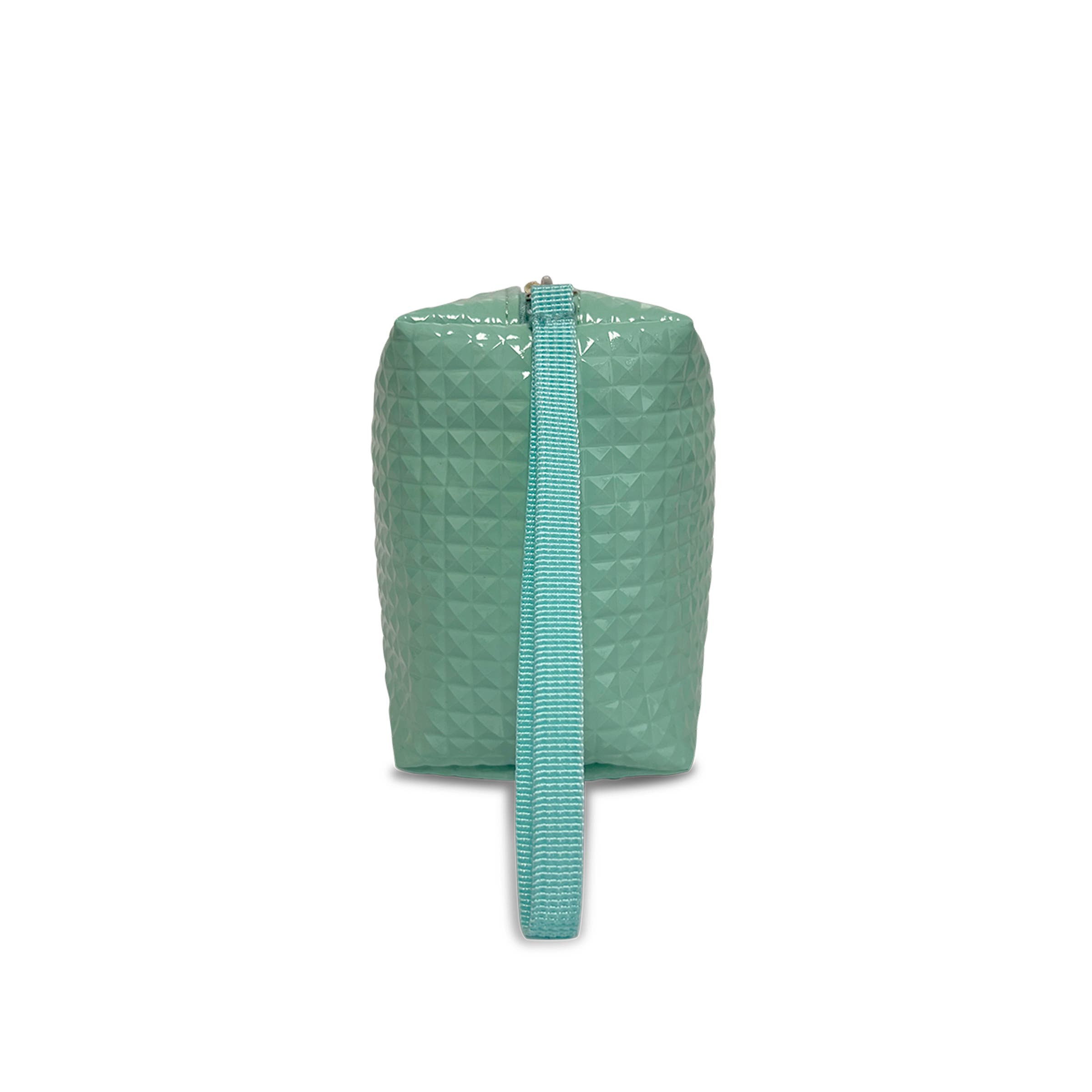 Youzey The Maren Cosmetic Bag Textured Cosmetic Bag with Wristlet, Alternate, color, Mint Green