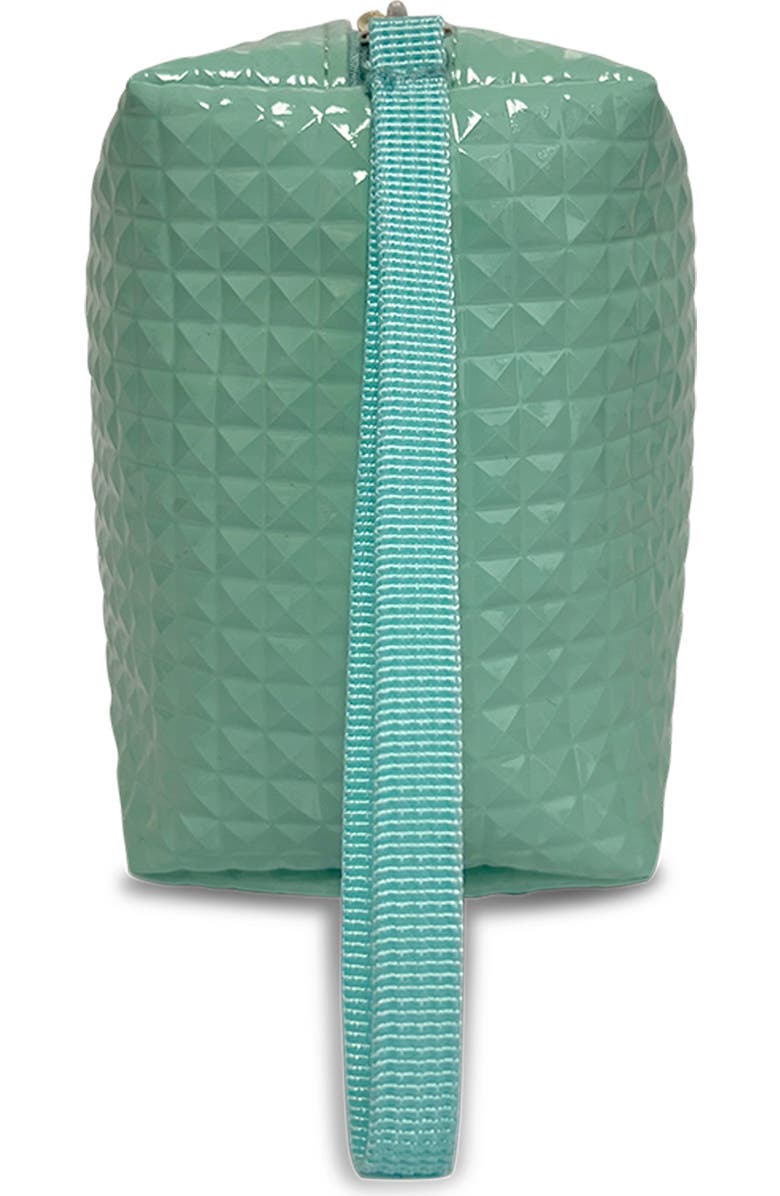 Youzey The Maren Cosmetic Bag Textured Cosmetic Bag with Wristlet, Alternate, color, Mint Green