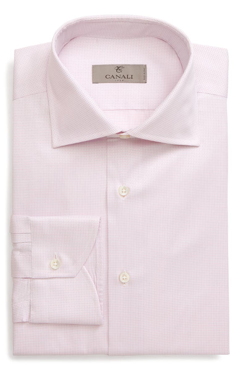 Canali Regular Fit Geometric Dress Shirt, Alternate, color, 