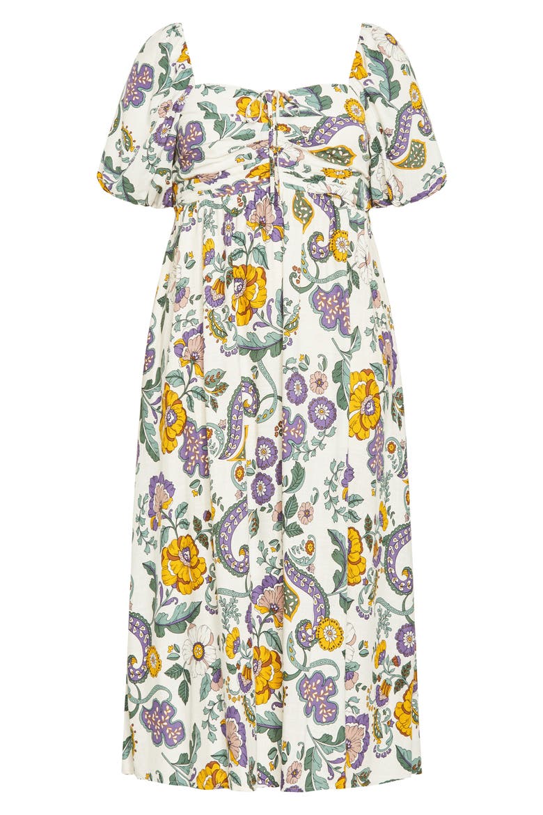 Ellea Puff Sleeve Maxi Dress, Alternate, color, JACARANDA