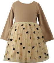 Popatu Kids' Long Sleeve Check Party Dress