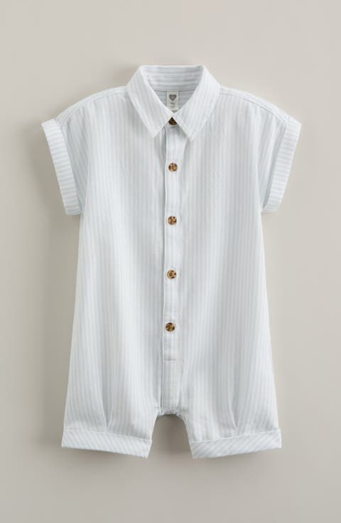 Stripe Cotton Romper (Baby)