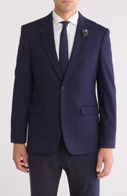 T.R. PREMIUM Slim Fit Knit Blazer