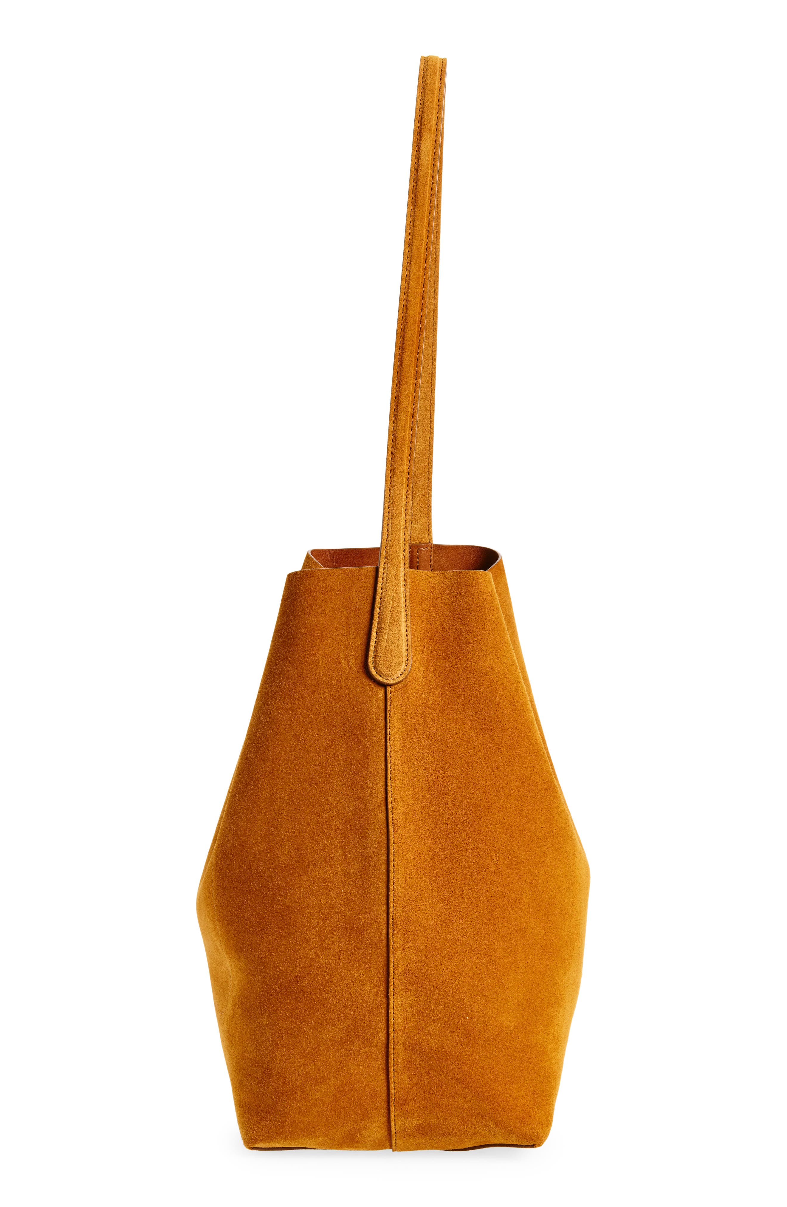 Mansur Gavriel Everyday Cabas Suede Hobo Bag, Alternate, color, Cuoio