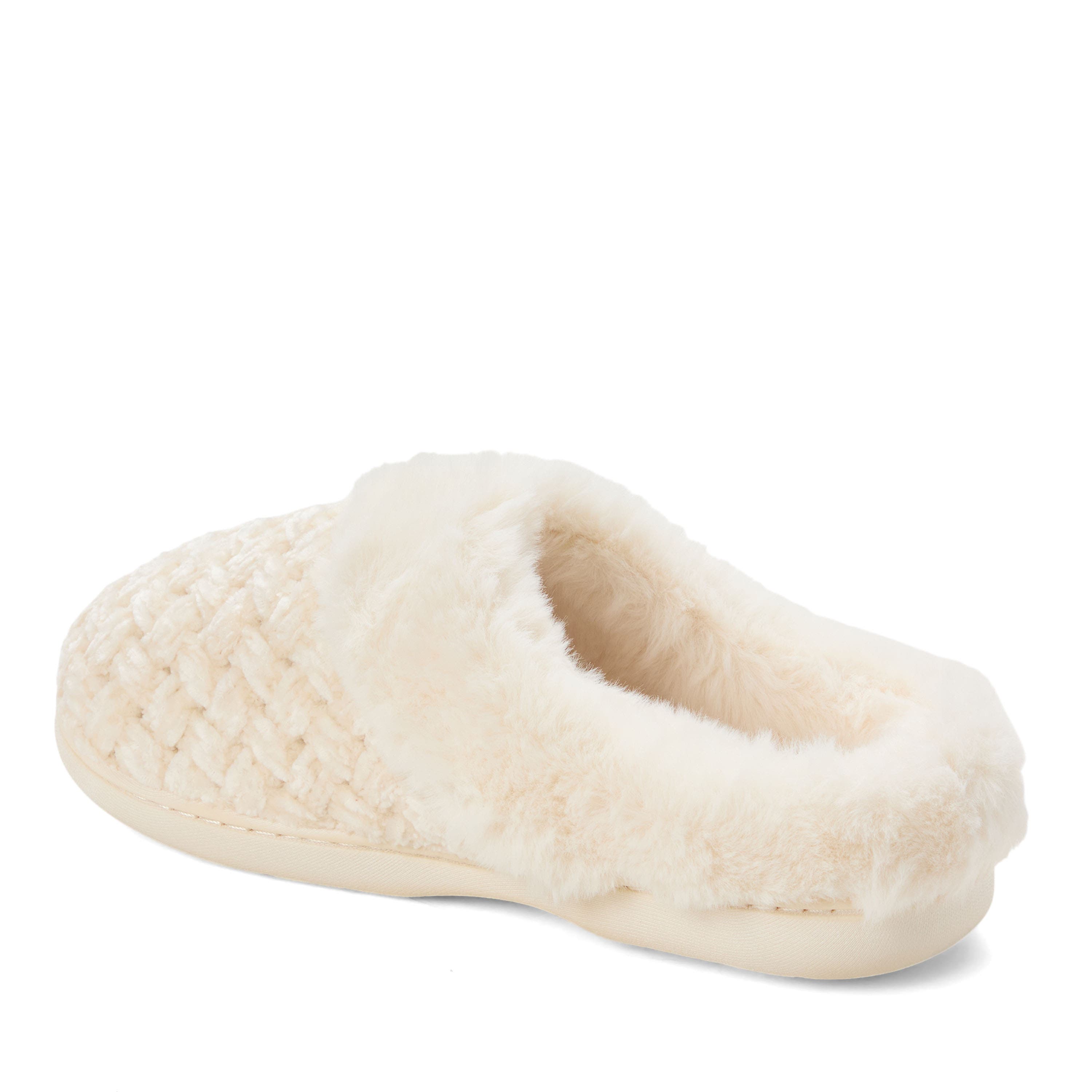 Claire Cable Knit Chenille Clog Slipper, Alternate, color, CREAM