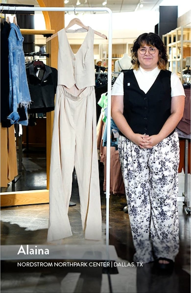 Tatum Halter Button Front Jumpsuit, sales video thumbnail