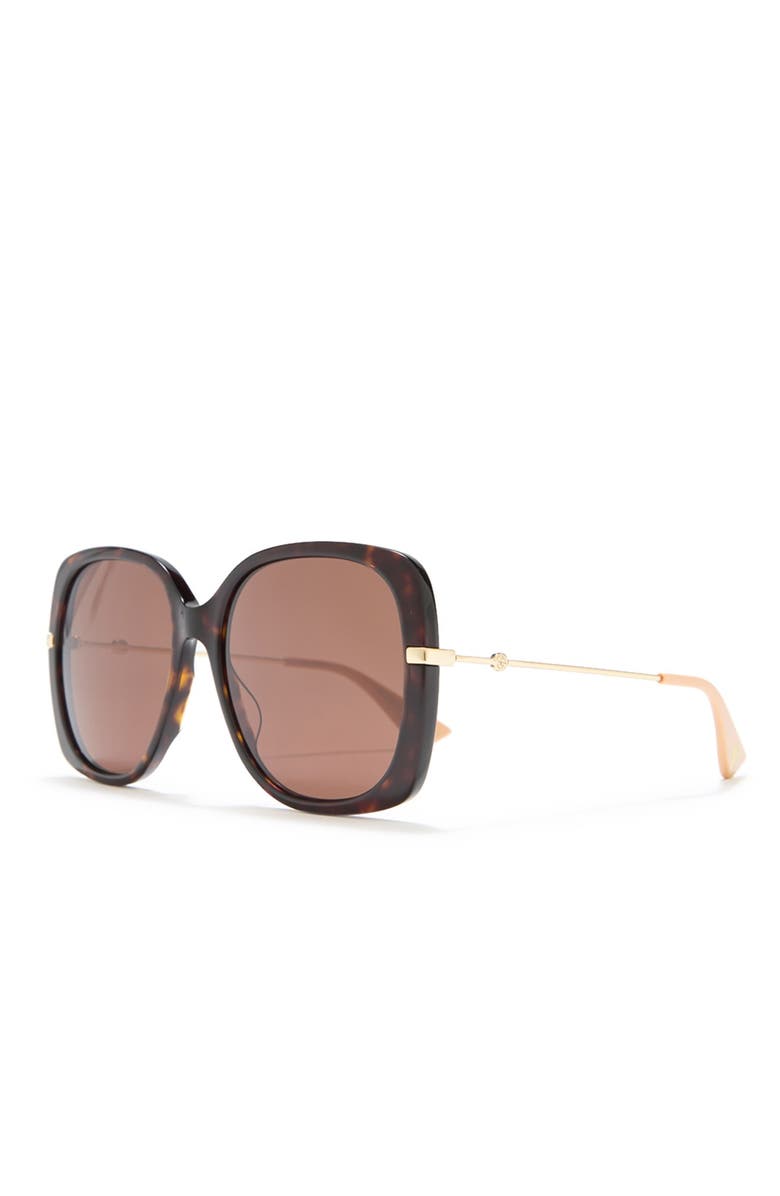 Gucci 57mm Butterfly Sunglasses, Alternate, color,