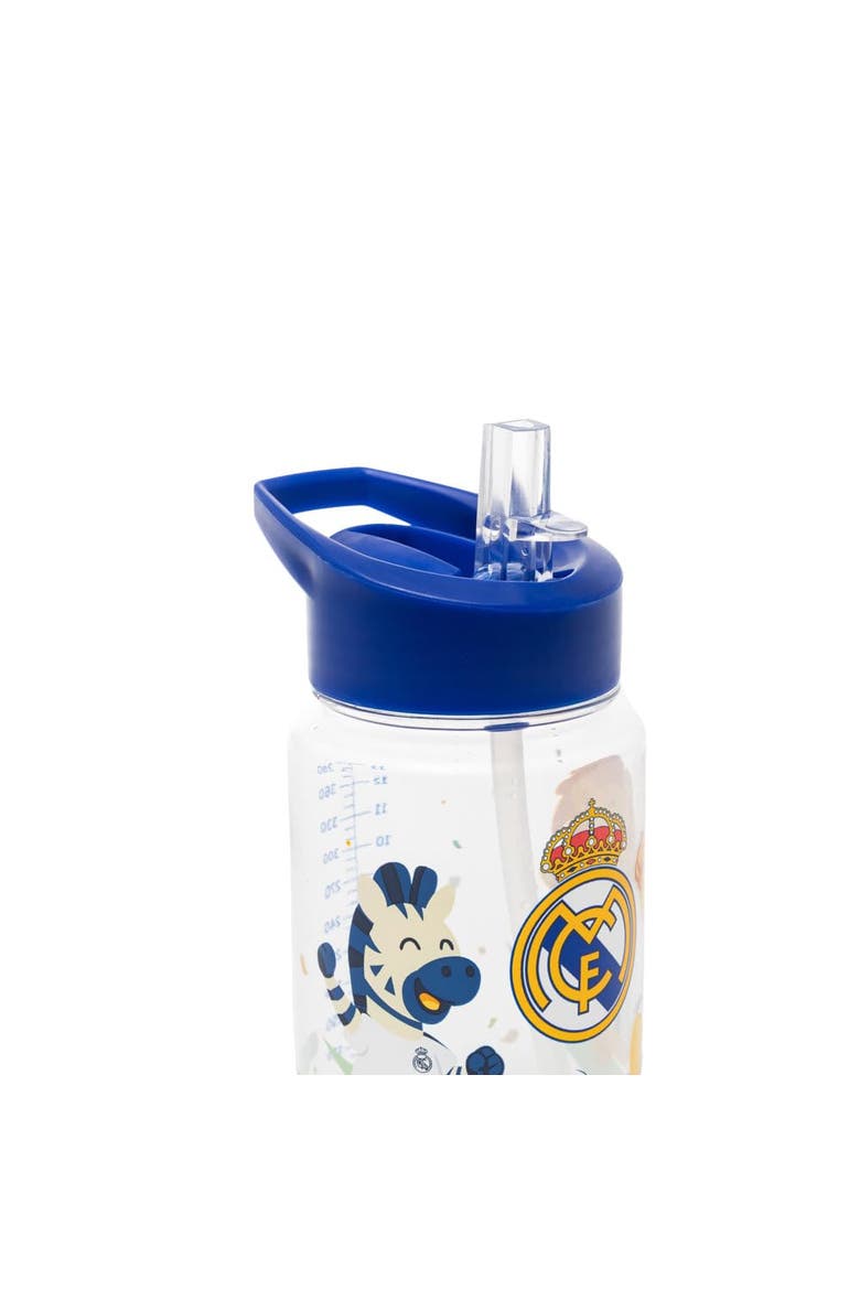 Real Madrid Kiddie Water Bottle for Little Soccer Fans, Alternate, color, Blue Multi
