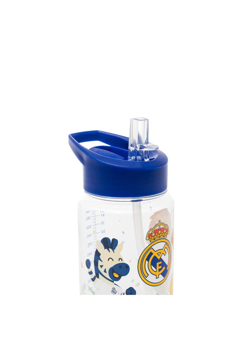 Miniland Real Madrid Kiddie Water Bottle for Little Soccer Fans, Alternate, color, Blue Multi