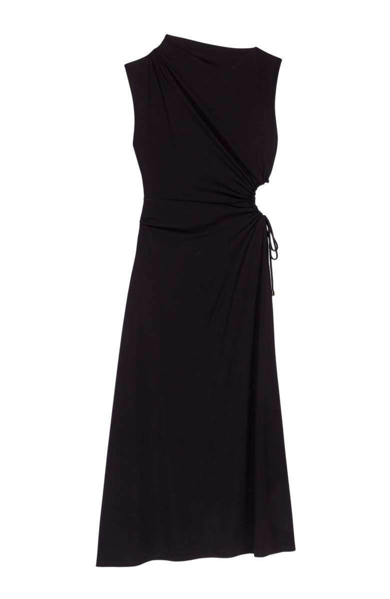 maje Cutout waist maxi dress, Alternate, color, Black