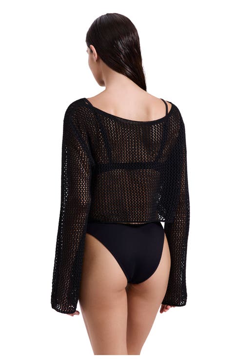 Monaco Net Crochet Crop Top Cover-Up