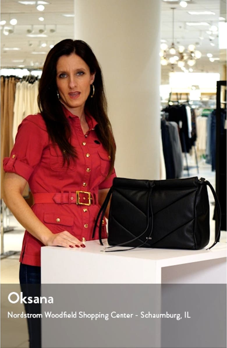 Katlin Small Quilted Faux Leather Tote, sales video thumbnail