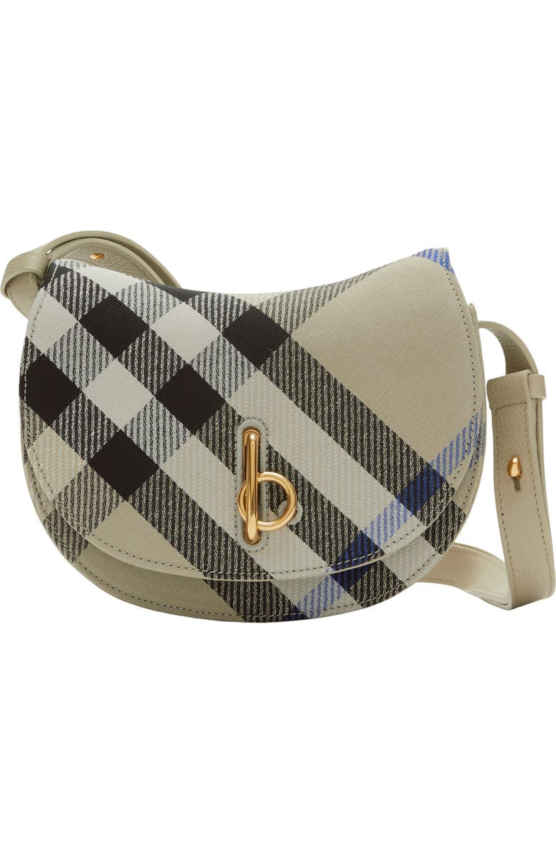 Burberry Mini Rocking Horse Jacquard Check Crossbody Bag, Main, color,