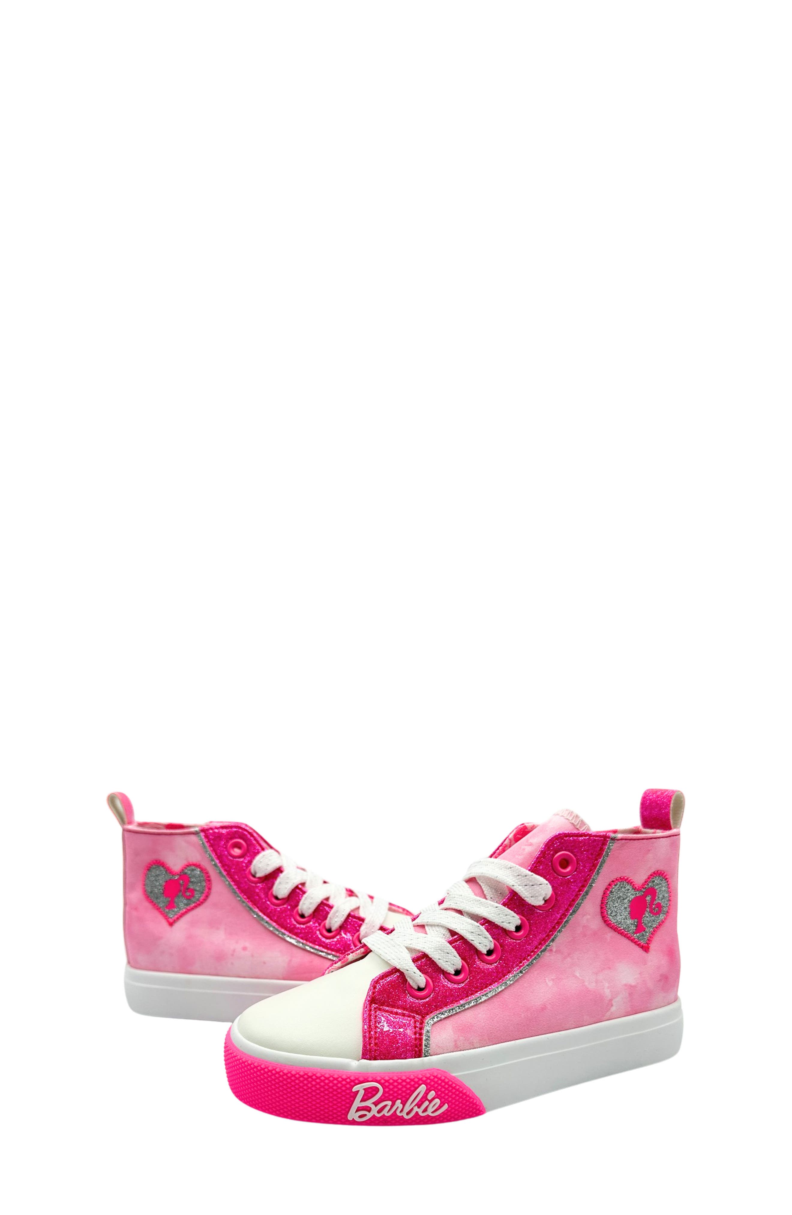 Ground Up Kids' Barbie<sup>®</sup> High Top Sneaker, Main, color, 