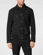 PHILIPP PLEIN Wool Bomber Ls Monogram Men