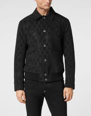 PHILIPP PLEIN Wool Bomber Ls Monogram Men