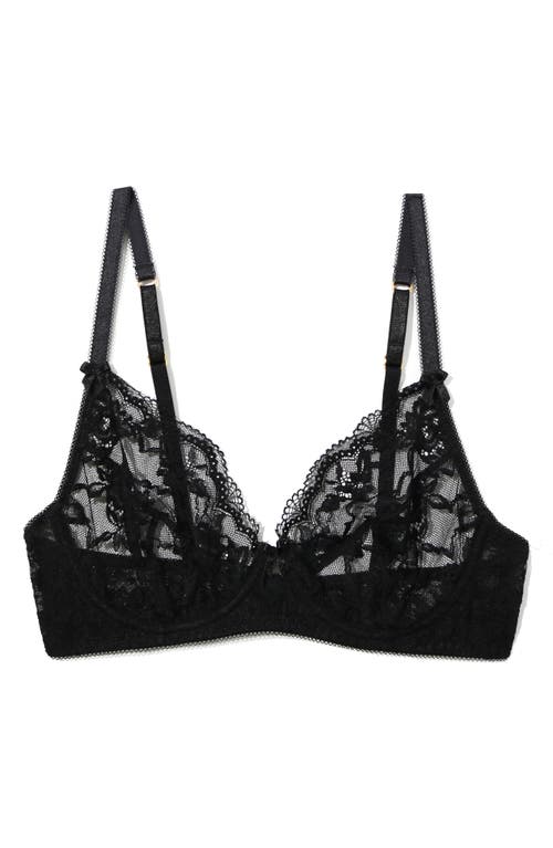 Hanky Panky Stephanie Frou Frou Underwire Bra In Black