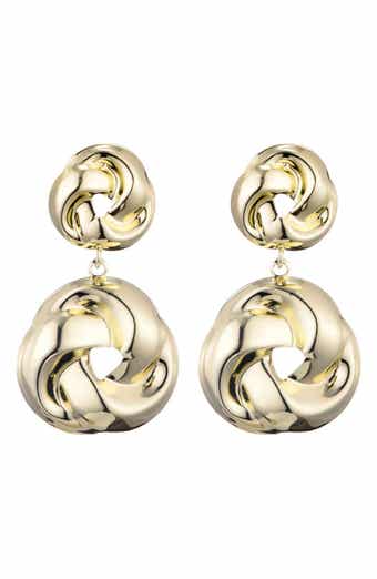 Double Knot Drop Earrings