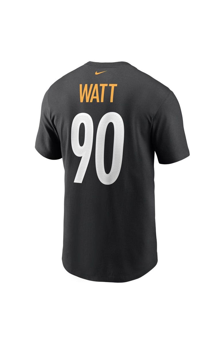 Nike Men's Nike T.J. Watt Black Pittsburgh Steelers Name & Number T-Shirt, Alternate, color, 