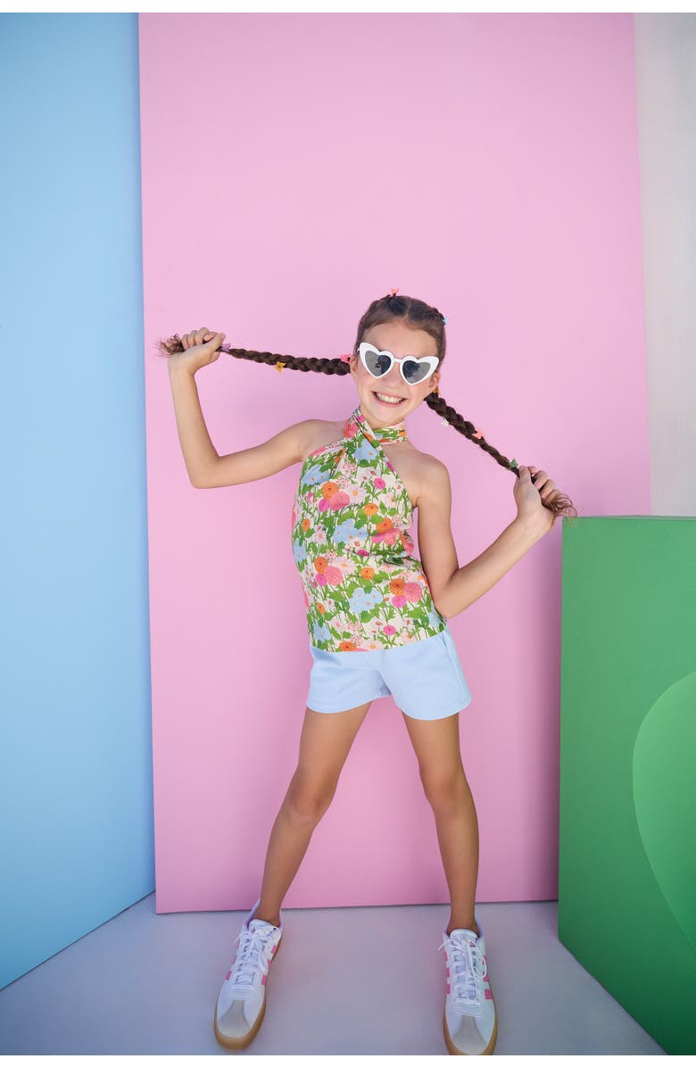 BISBY Kids' Floral Scarf Top, Alternate, color, Longmeadow Floral