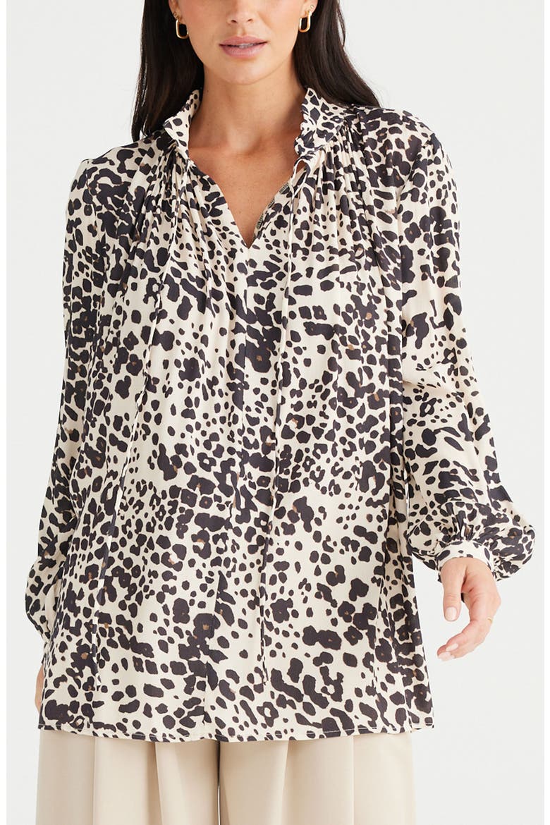 Montana Animal Spot Popover Top, Alternate, color, ELEMENT