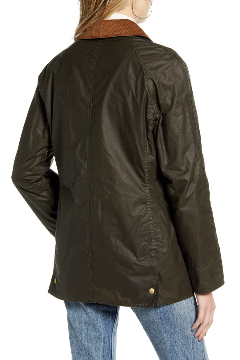 Beadnell Lightweight Waxed Cotton Jacket, Alternate, color, ARCHIVE OLIVE