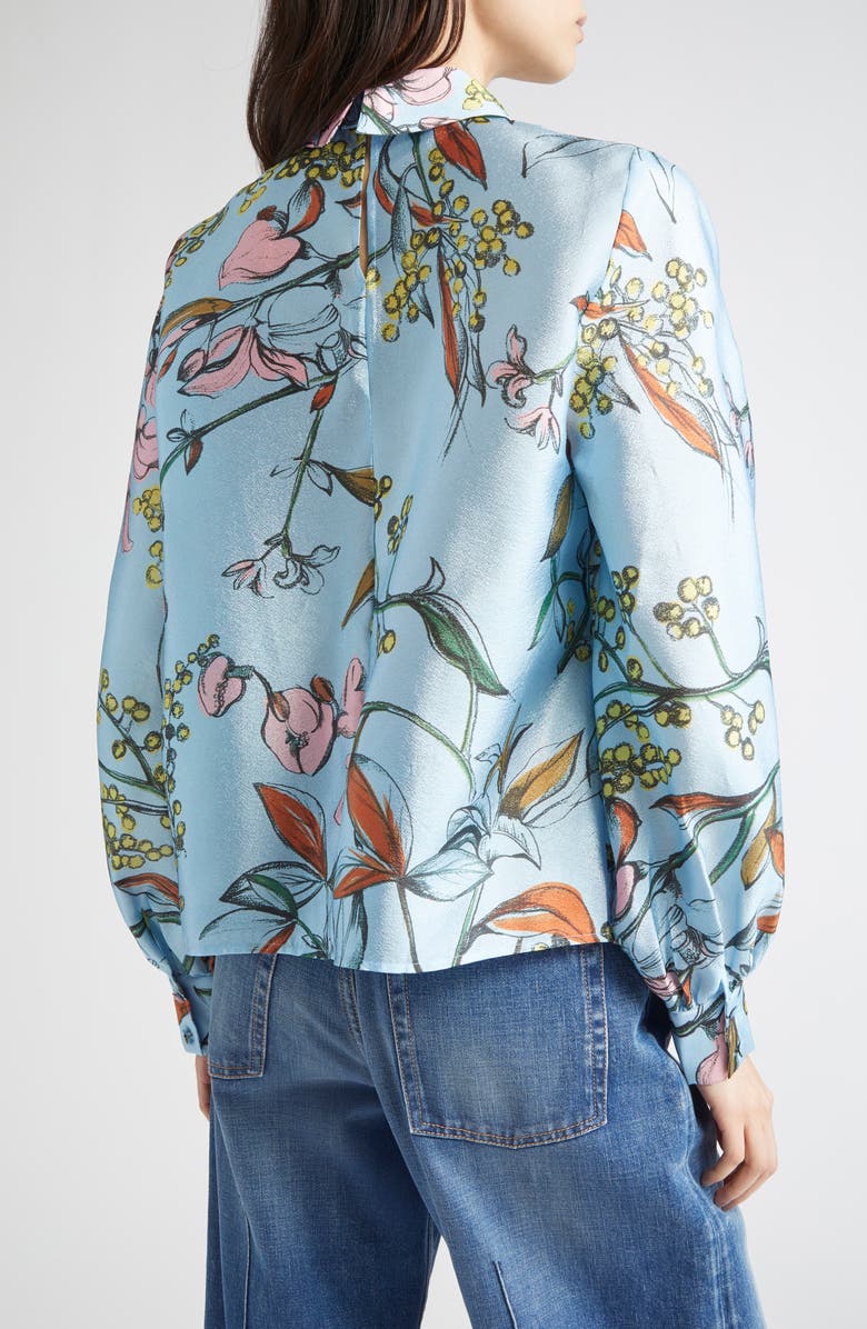 Stine Goya Gathered Satin Top, Alternate, color, Spring Mimosa