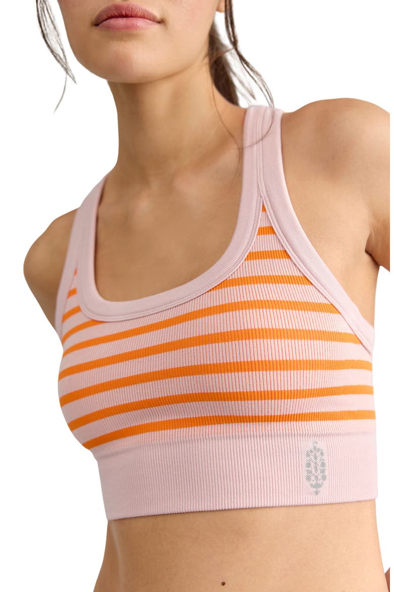 FP Movement Stripe Go To Sports Bra, Alternate, color, BURNING UP COMBO