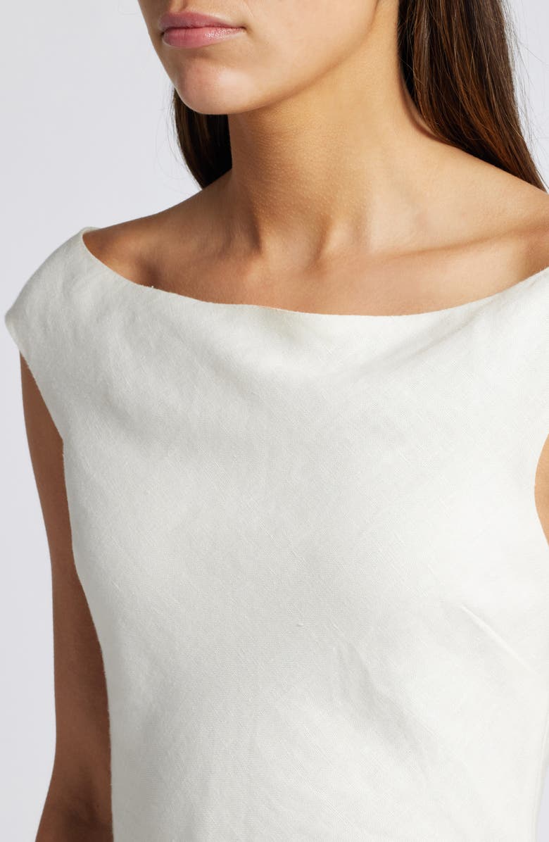 Faithfull the Brand Ilride Ballet Neck Linen Top, Alternate, color, 