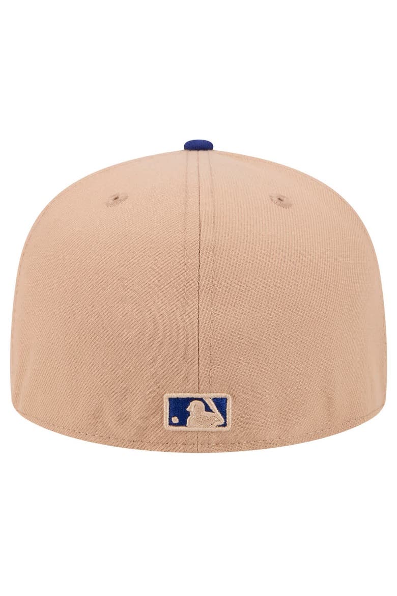 Men's New Era Khaki Los Angeles Dodgers 59FIFTY Fitted Hat, Alternate, color, Khaki