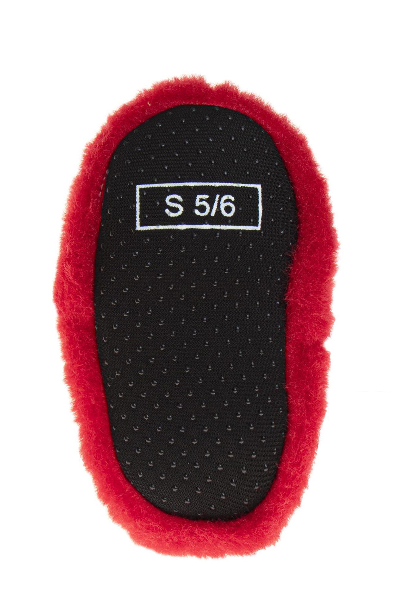 Kids' Sesame Street® Curious Elmo Slipper, Alternate, color, RED