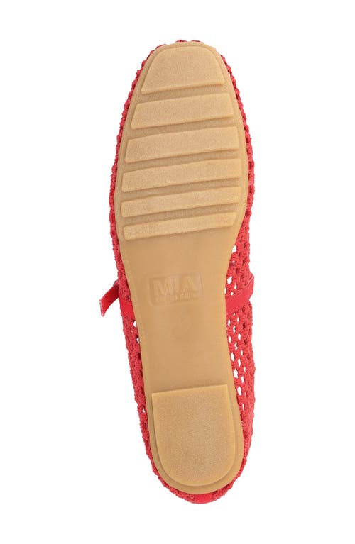 Mia Kora Mary Jane Flat In Red