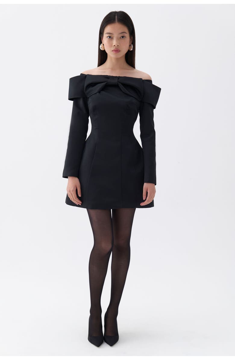 Nocturne Off the Shoulder Minidress, Main, color, 