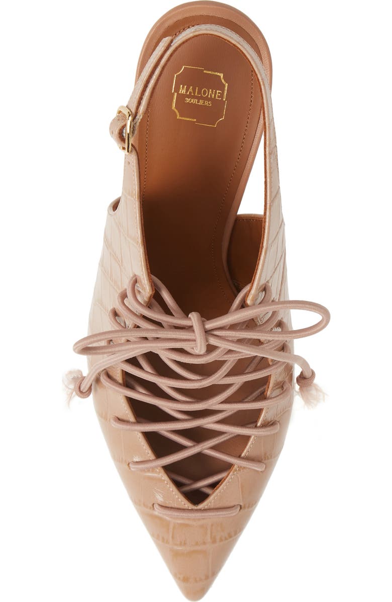 Malone Souliers Alessandra Pointed Toe Lace-Up Pump, Alternate, color,