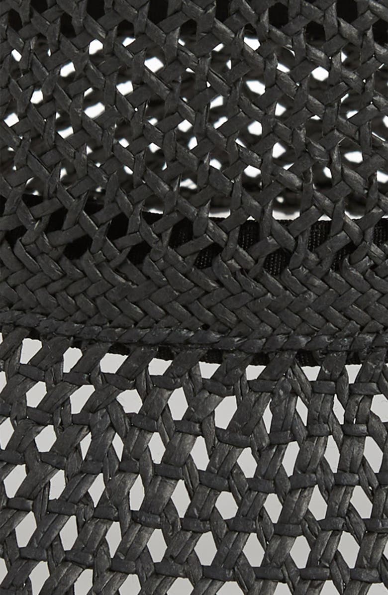 Nordstrom Open Weave Straw Bucket Hat, Alternate, color, 