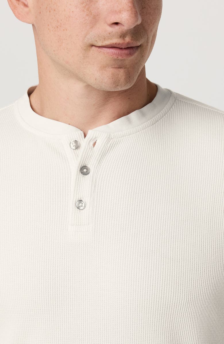 Vuori Waffle Knit Henley, Alternate, color, Marshmallow