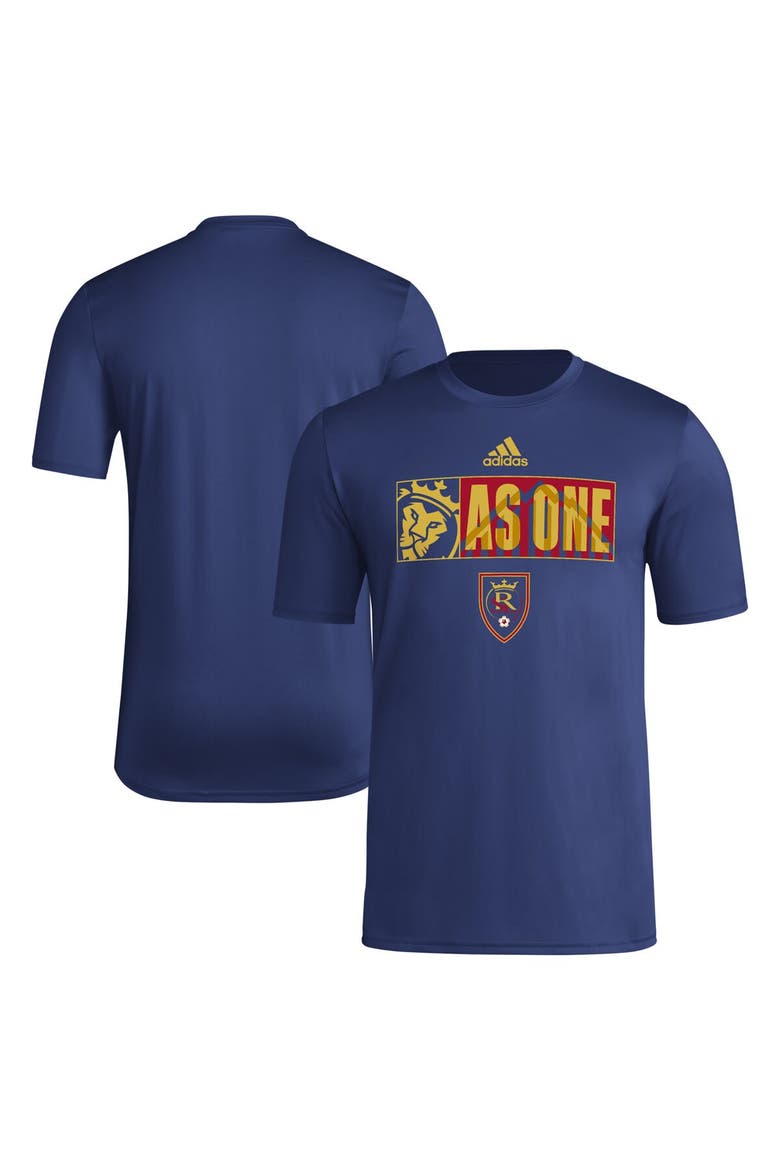 Men's adidas Navy Real Salt Lake 2024 Jersey Hook AEROREADY T-Shirt, Alternate, color, Navy