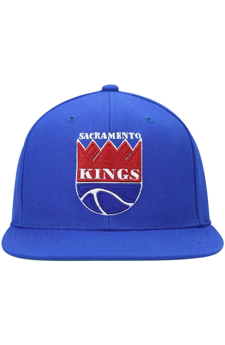 Mitchell & Ness Men's Mitchell & Ness Blue Sacramento Kings Hardwood Classics Team Ground 2.0 Snapback Hat, Alternate, color, Blue
