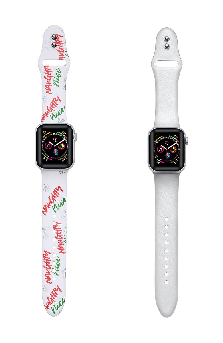 The Posh Tech POSH TECH Silicone Bands for Apple Watch - Set of 2 - 42mm/44mm, Alternate, color,