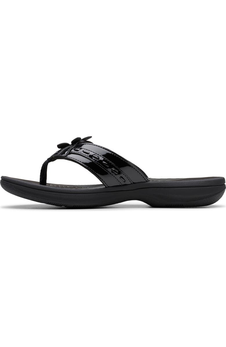 Clarks<sup>®</sup> Breeze Opal Sandal, Alternate, color, Black Patent