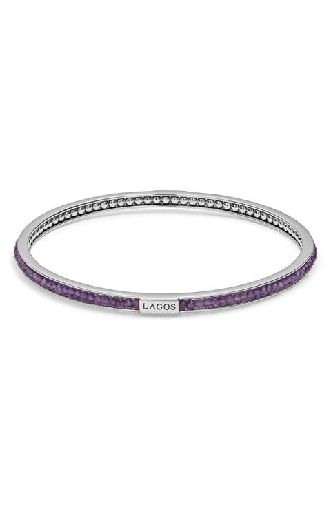 Caviar Icon Beaded Bangle Bracelet